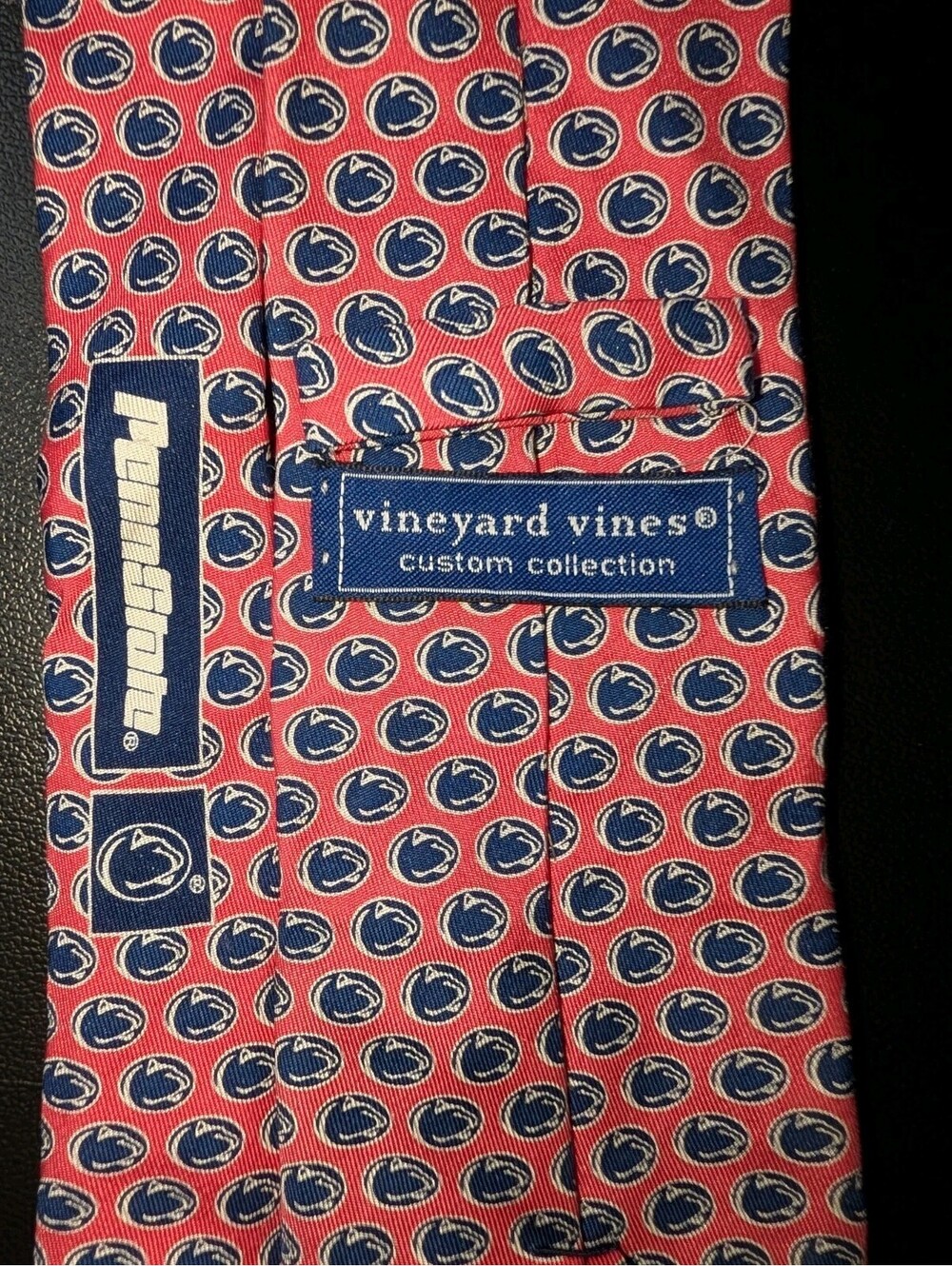 Vineyard Vines Custom Collection Tie Penn State Pink